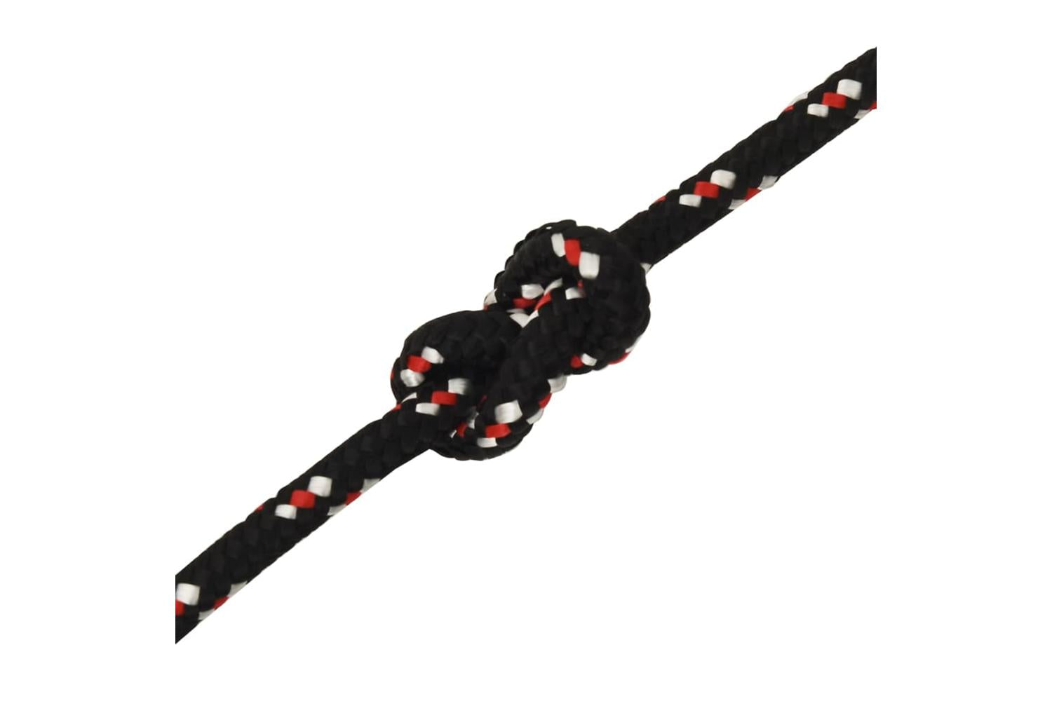 vidaXL 152356 Boat Rope Black 14mm 25 M Polypropylene-5