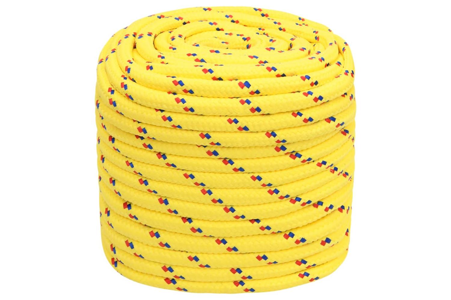 vidaXL 152631 Boat Rope Yellow 18mm 100 M Polypropylene-2