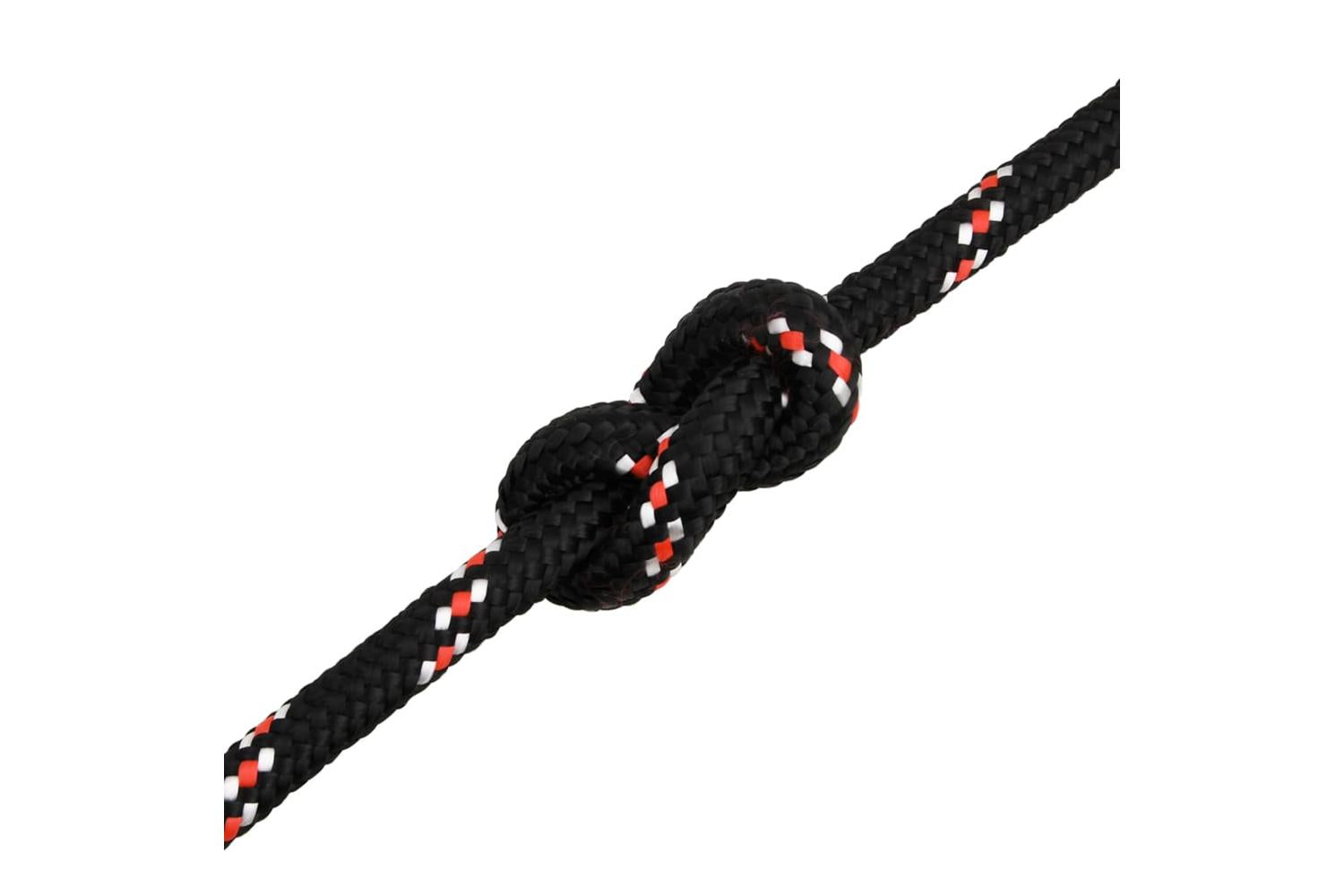 vidaXL 152366 Boat Rope Black 18mm 100 M Polypropylene-5