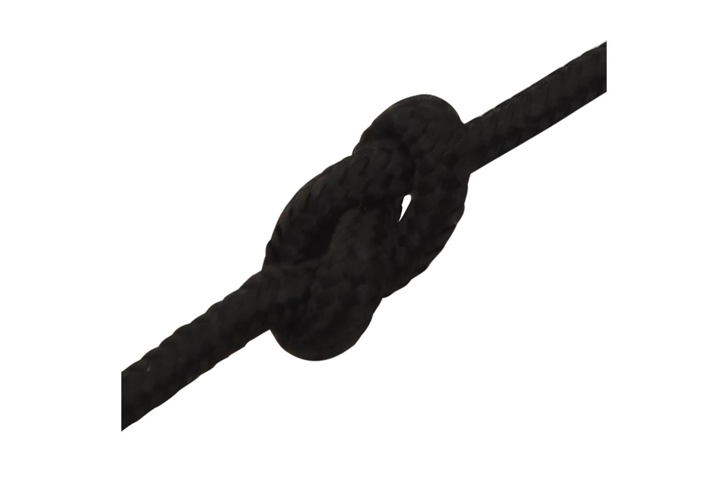 vidaXL 152806 Work Rope Black 4mm 500 M Polyester-5