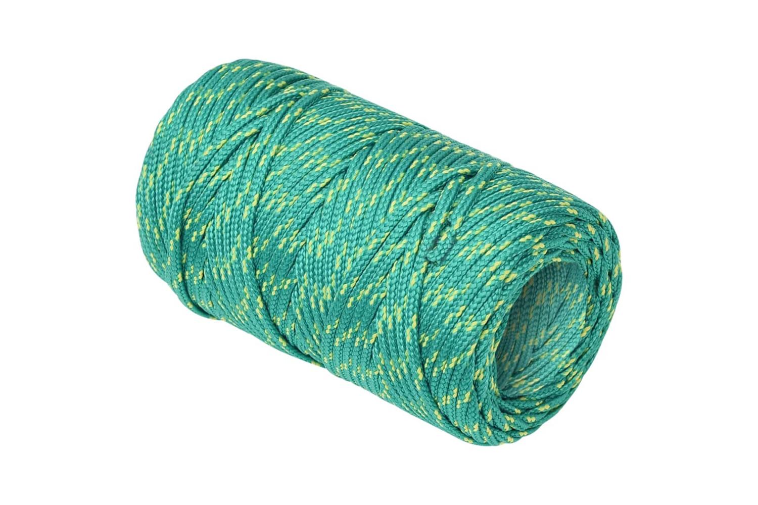 vidaXL 152690 Boat Rope Green 2mm 100 M Polypropylene-3