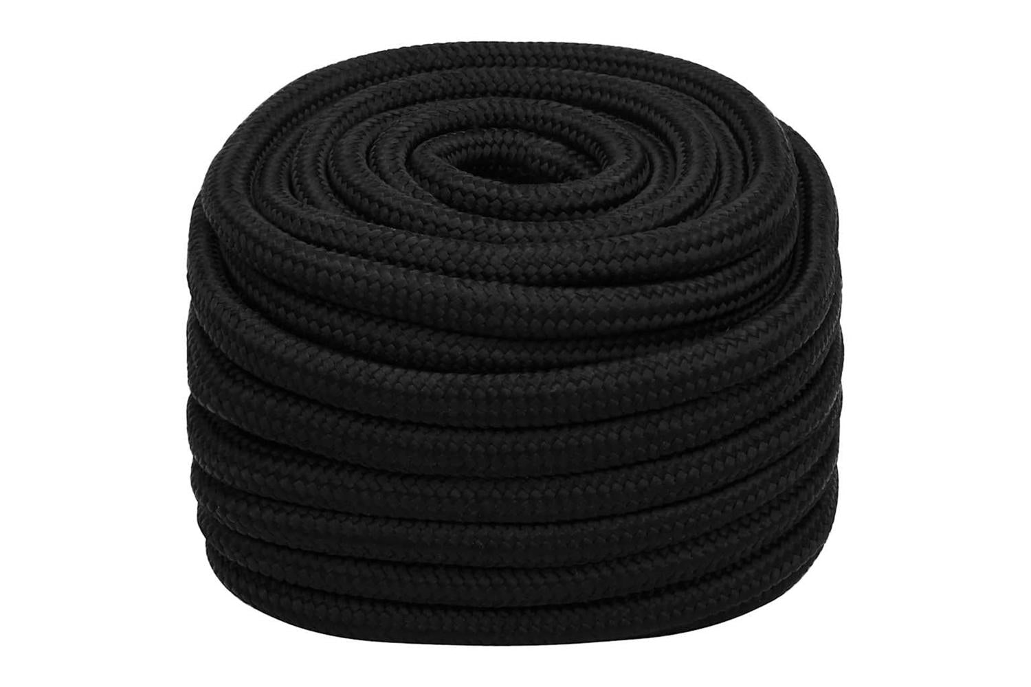 vidaXL 152844 Work Rope Black 25mm 50 M Polyester-2