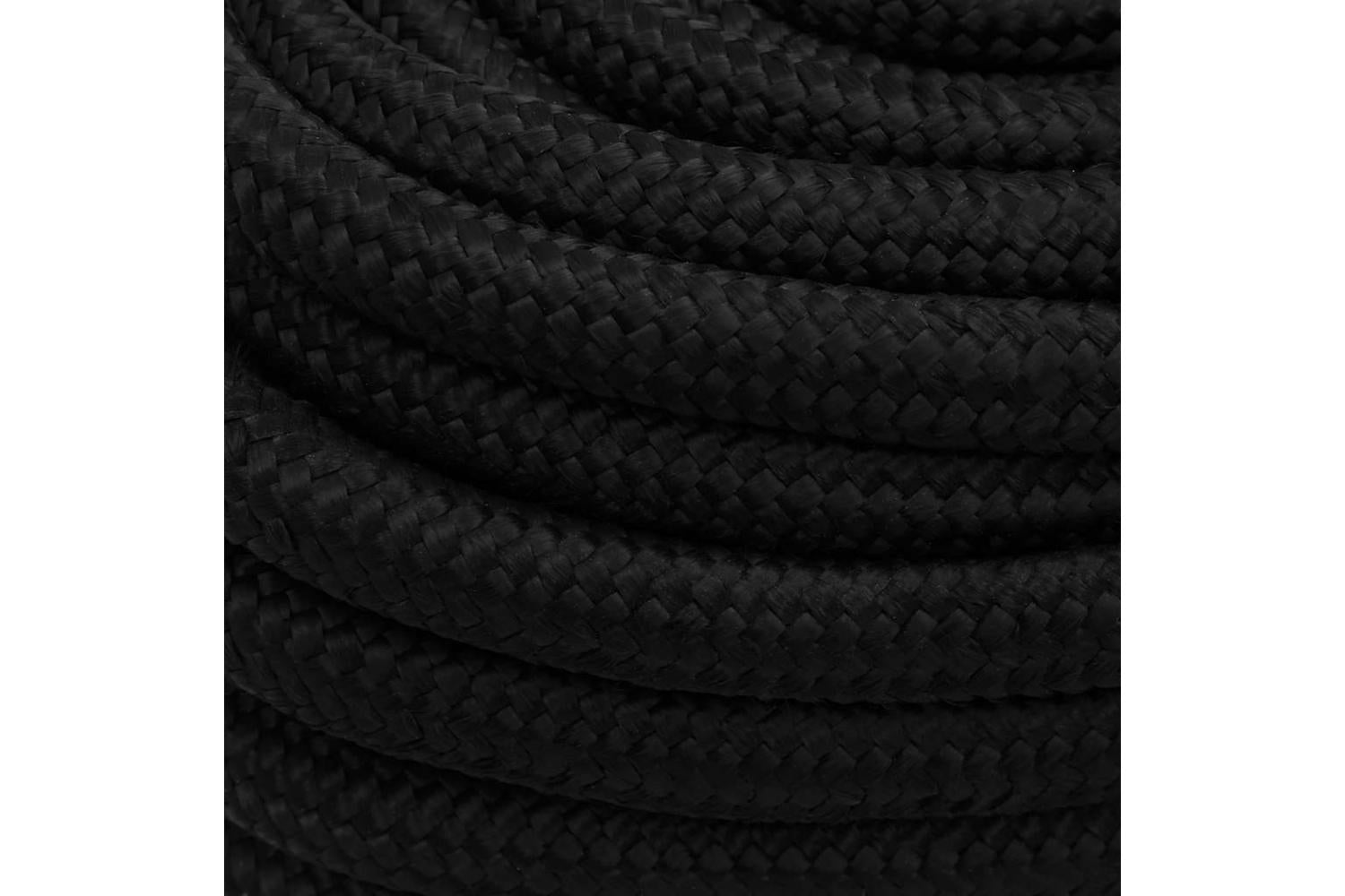 vidaXL 152844 Work Rope Black 25mm 50 M Polyester-4