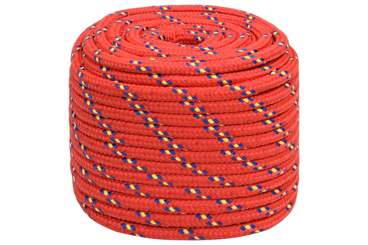 vidaXL 152417 Boat Rope Red 18mm 25 M Polypropylene-2