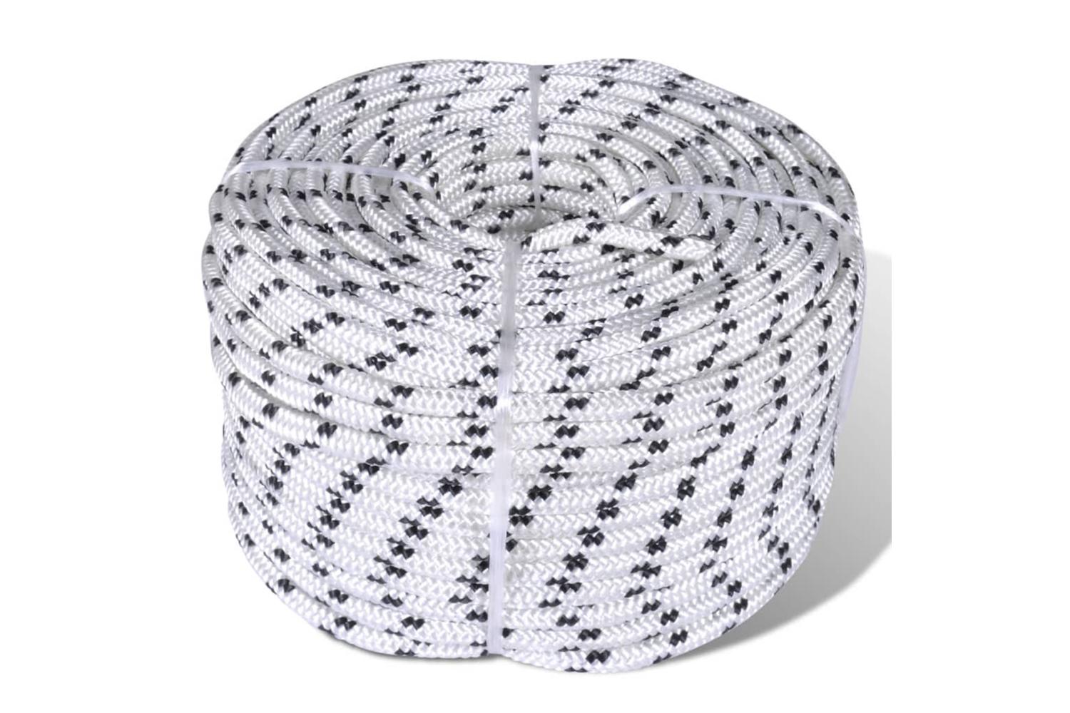 vidaXL 90463 Braided Rope Coil Boat Line Polyester 14mm X 50 M