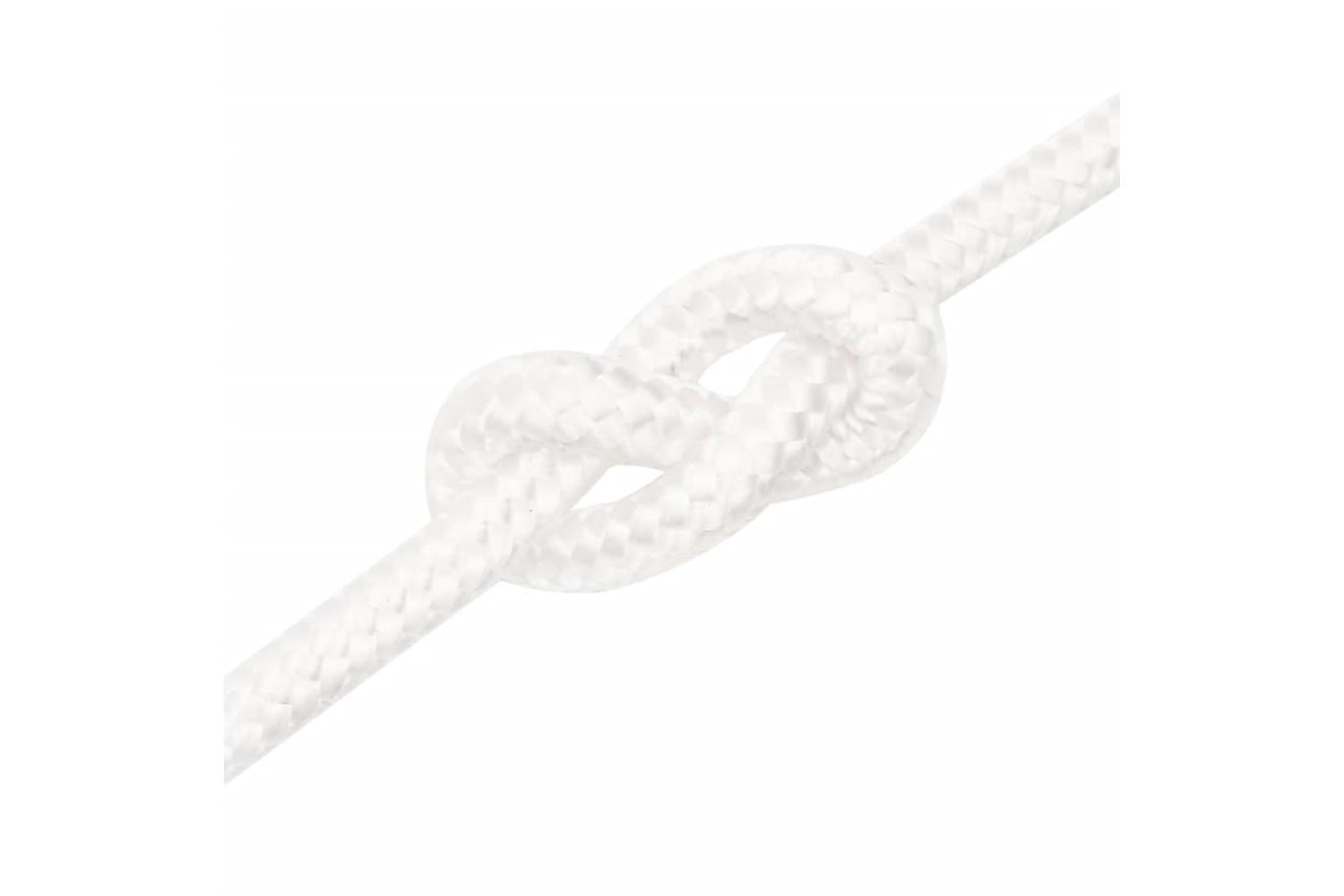 vidaXL 152564 Boat Rope Full White 12mm 25 M Polypropylene-5