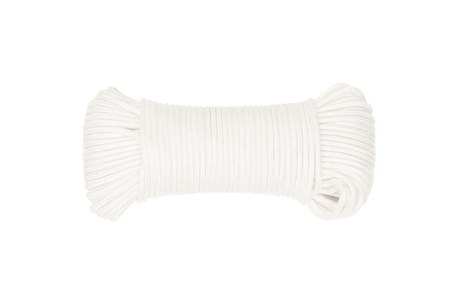 vidaXL 152545 Boat Rope Full White 5mm 50 M Polypropylene-3