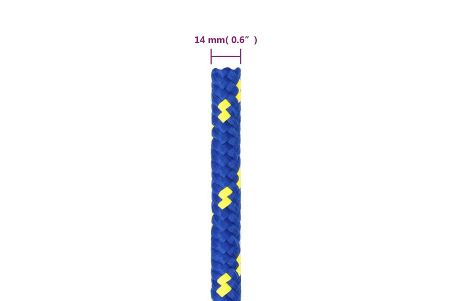 vidaXL 152462 Boat Rope Blue 14mm 25 M Polypropylene-6