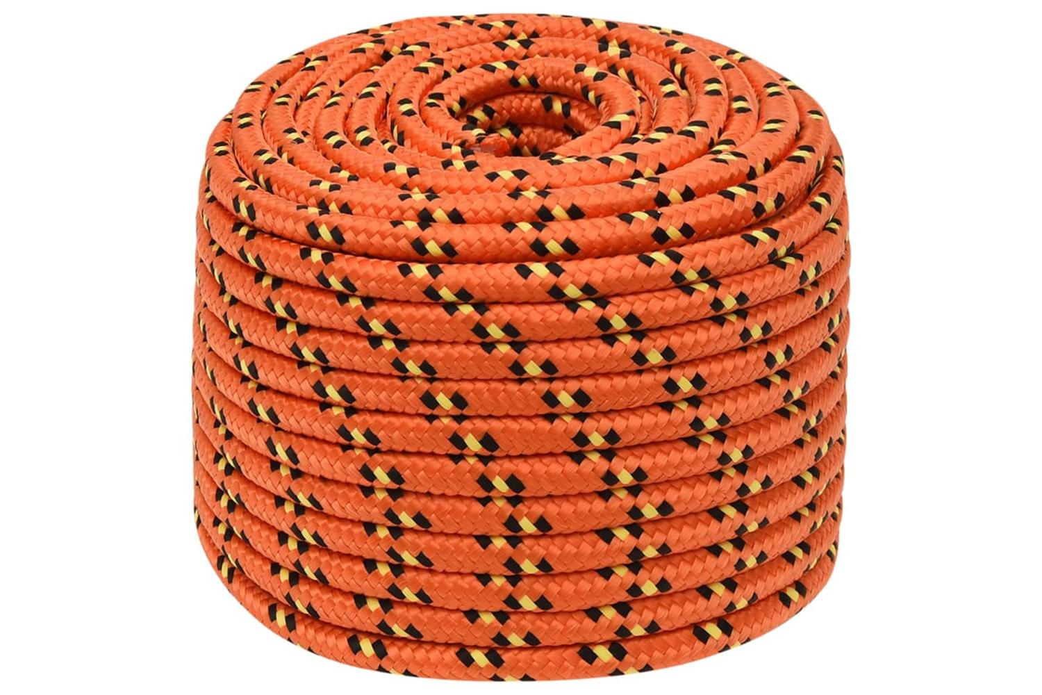 vidaXL 152670 Boat Rope Orange 12mm 25 M Polypropylene-2