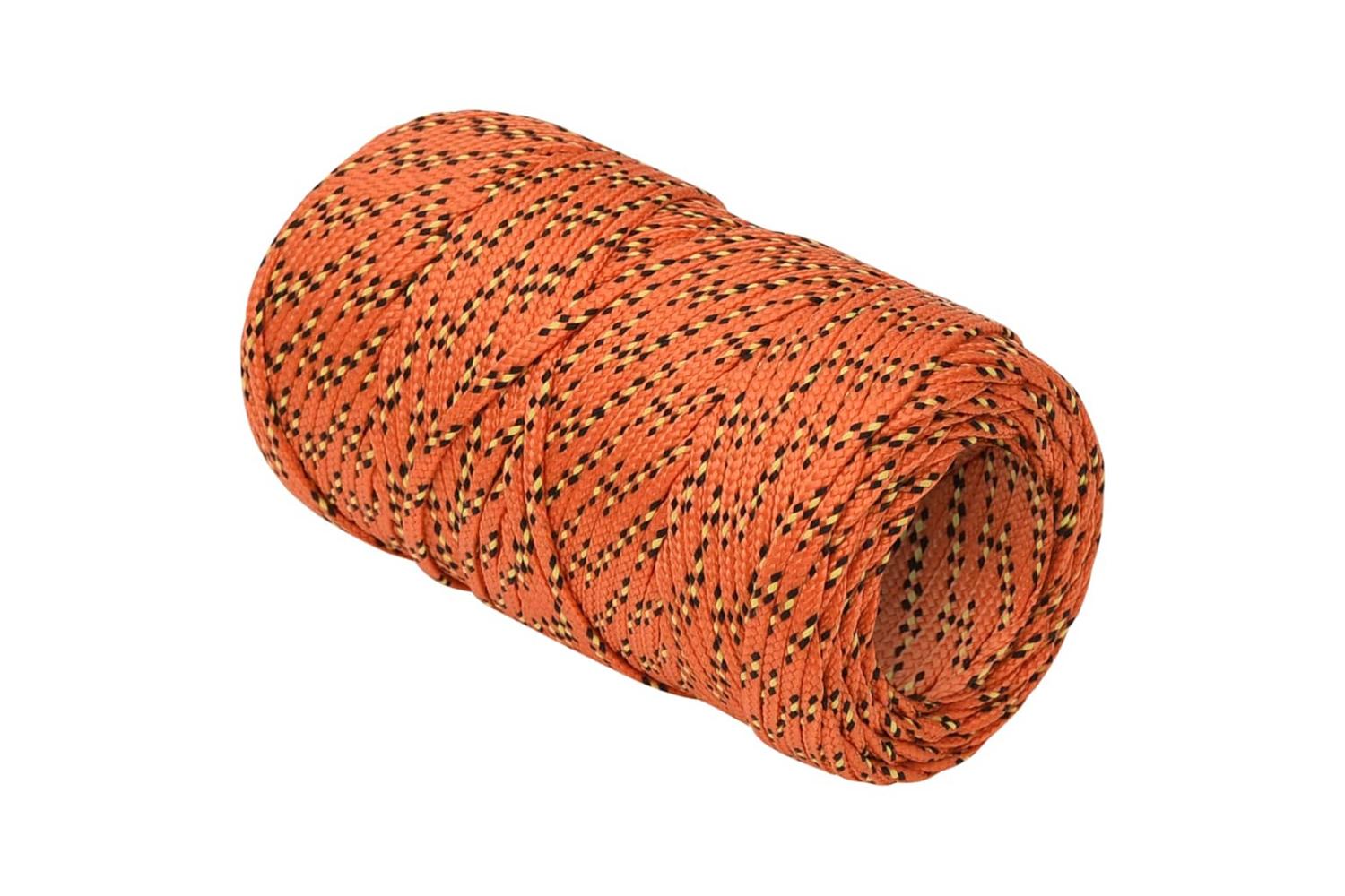 vidaXL 152635 Boat Rope Orange 2mm 25 M Polypropylene-3