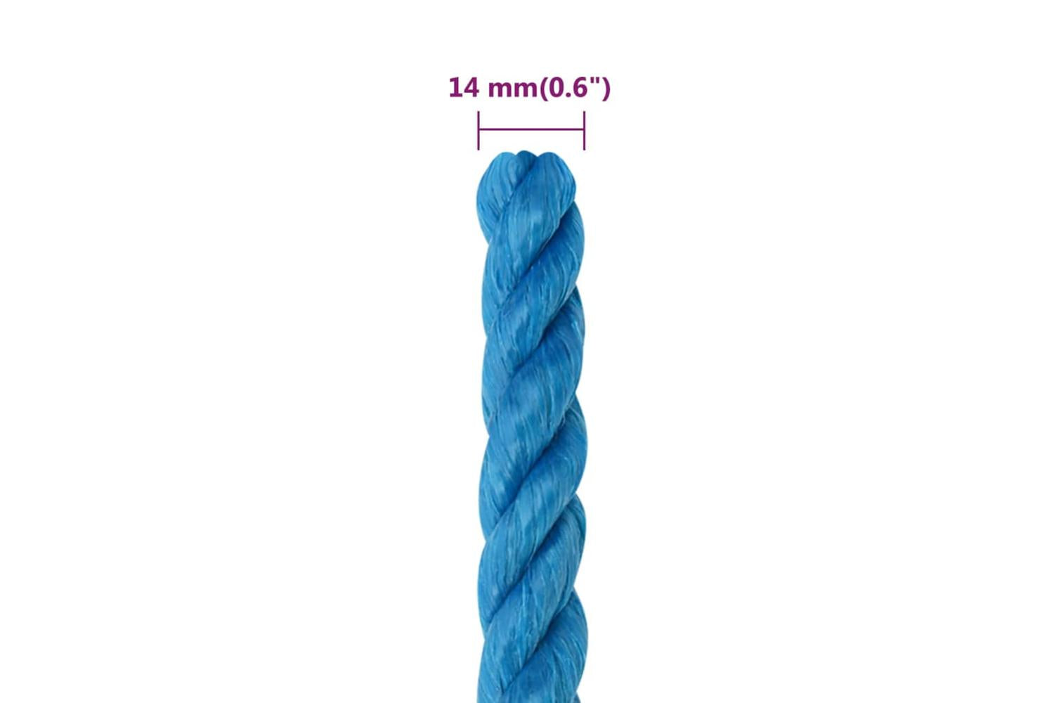 vidaXL 152982 Work Rope Blue 14mm 25 M Polypropylene-6