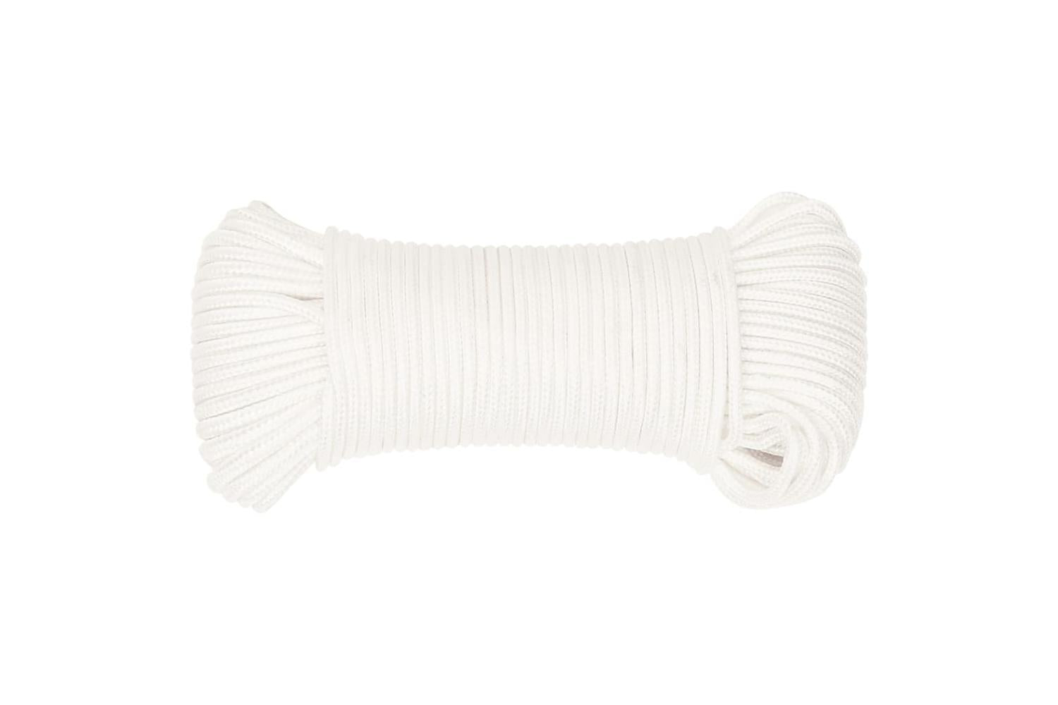 vidaXL 152540 Boat Rope Full White 4mm 50 M Polypropylene-3