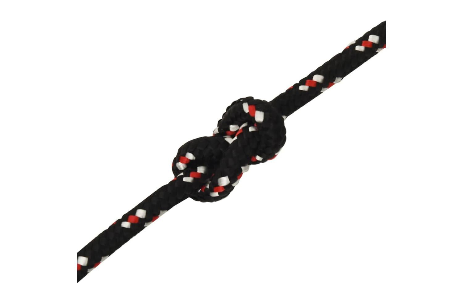 vidaXL 152358 Boat Rope Black 14mm 100 M Polypropylene-5
