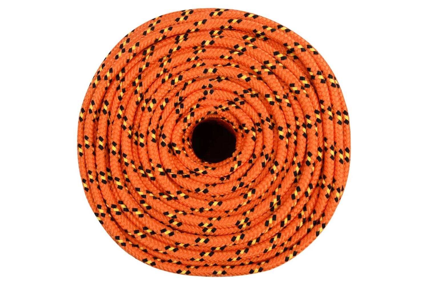 vidaXL 152658 Boat Rope Orange 6mm 250 M Polypropylene-3