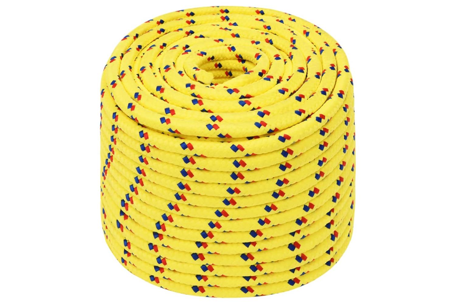vidaXL 152623 Boat Rope Yellow 14mm 100 M Polypropylene-2