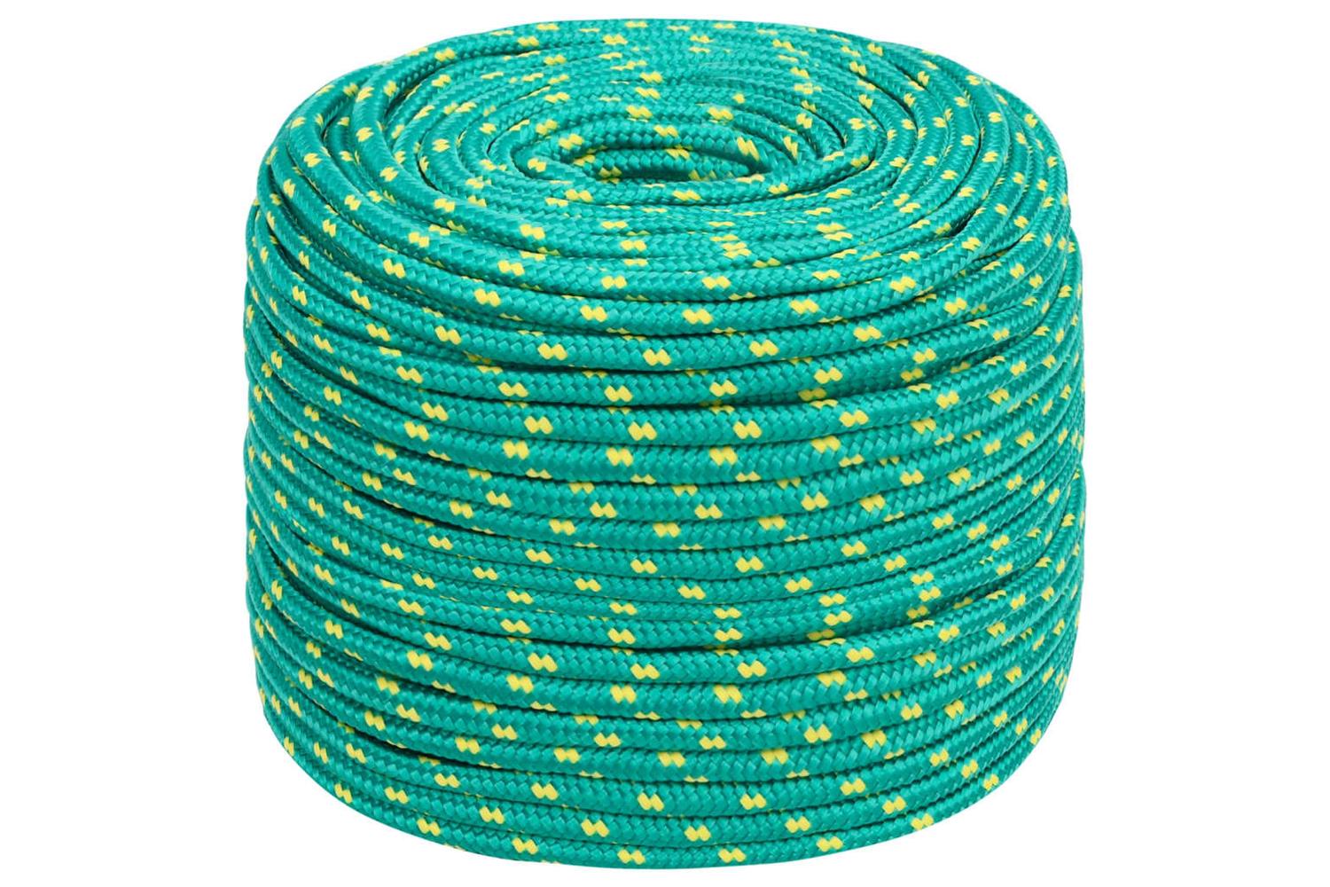 vidaXL 152710 Boat Rope Green 6mm 100 M Polypropylene-2