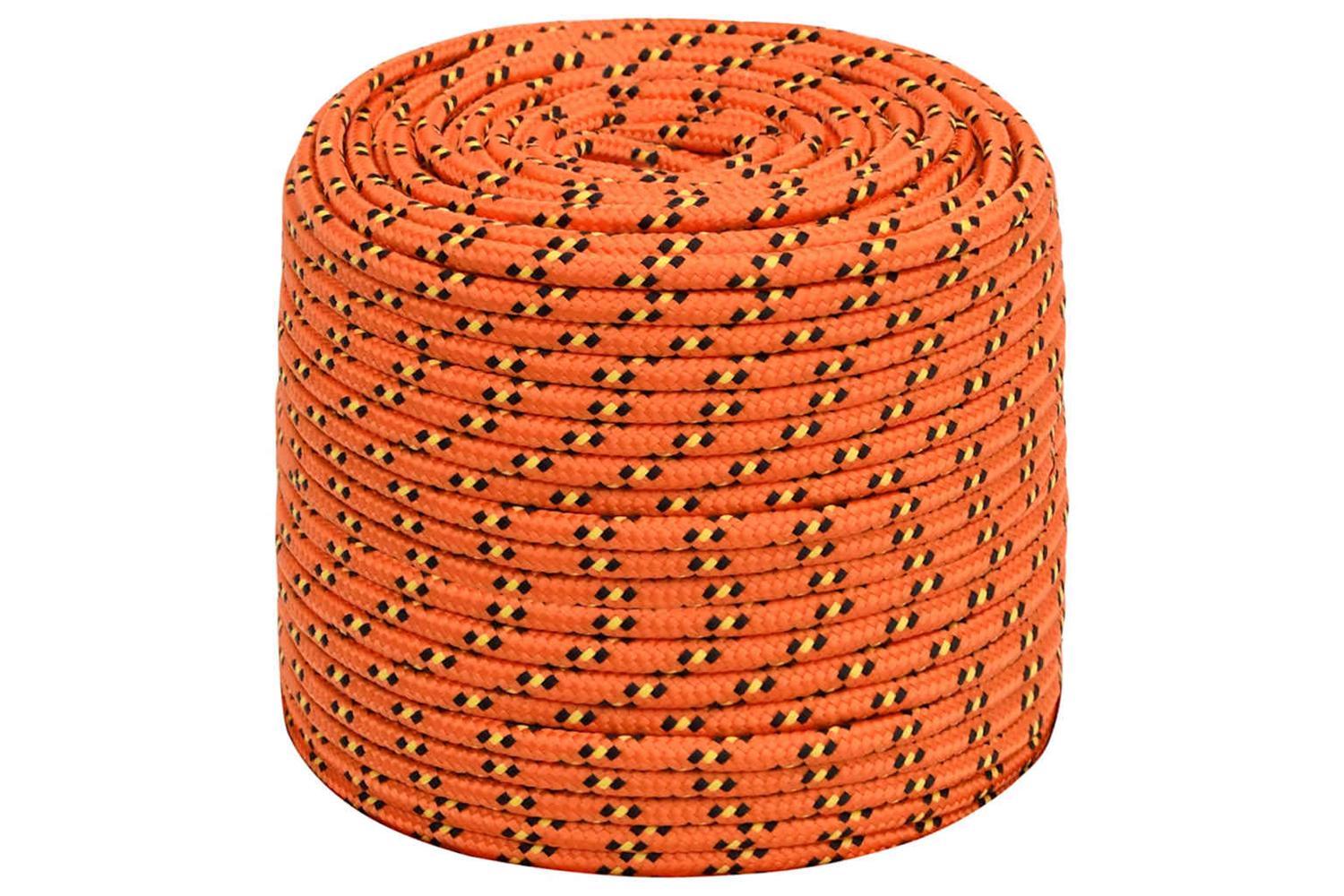 vidaXL 152659 Boat Rope Orange 6mm 500 M Polypropylene-2