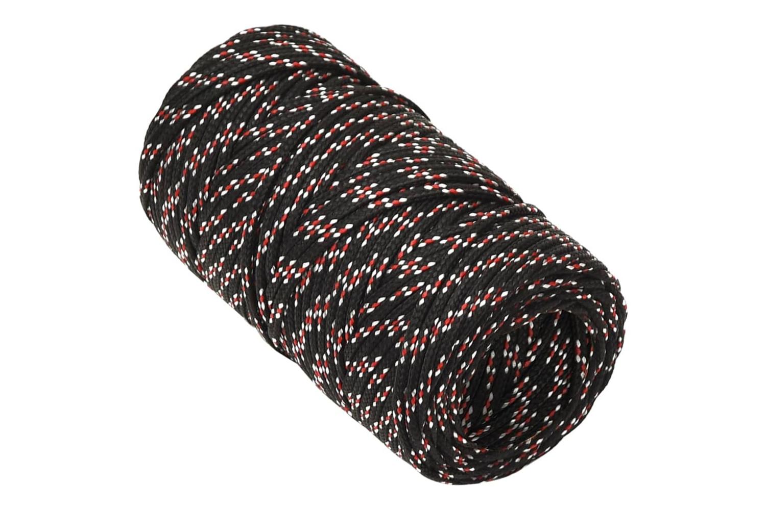 vidaXL 152319 Boat Rope Black 2mm 100 M Polypropylene-3