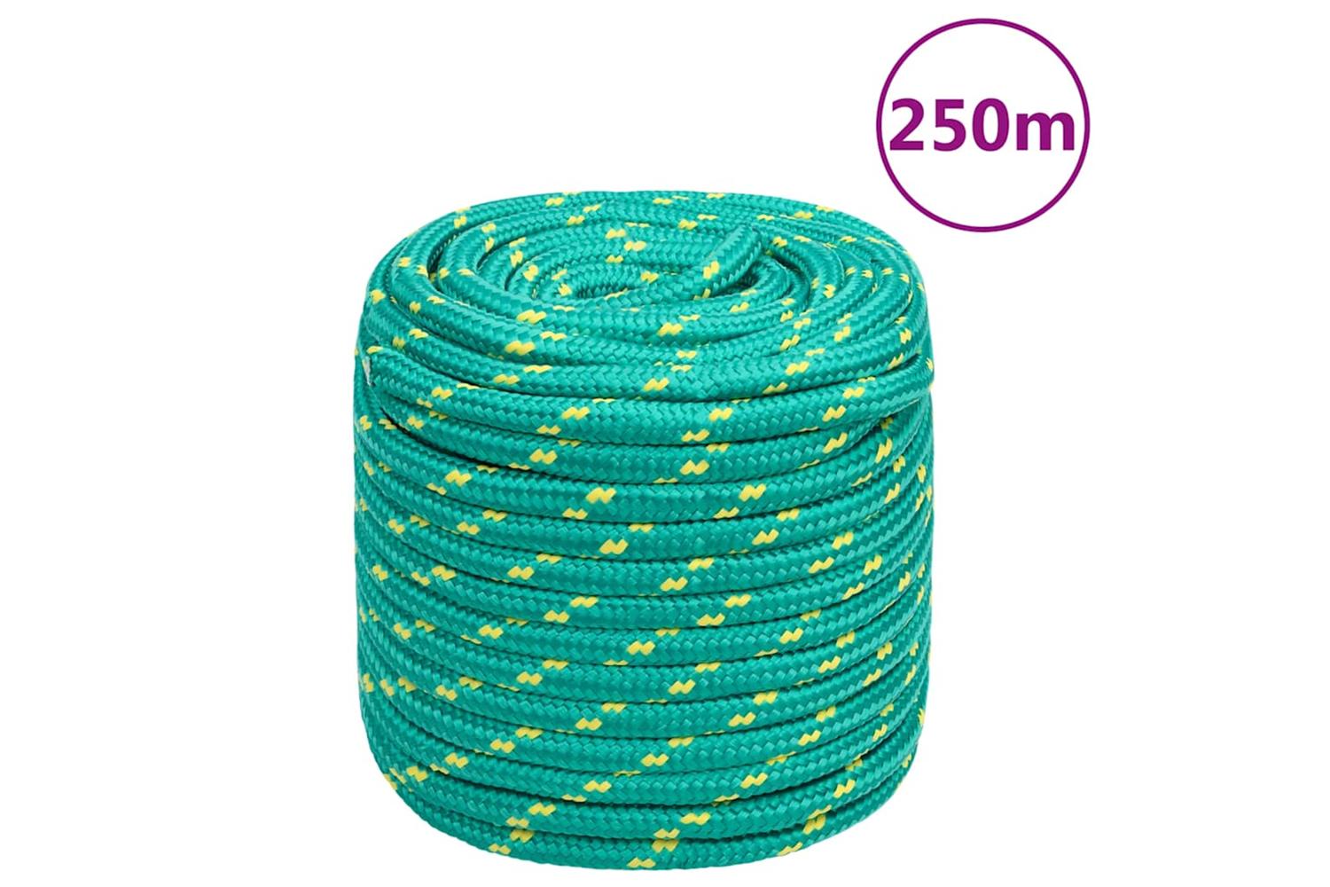vidaXL 152734 Boat Rope Green 16mm 250 M Polypropylene