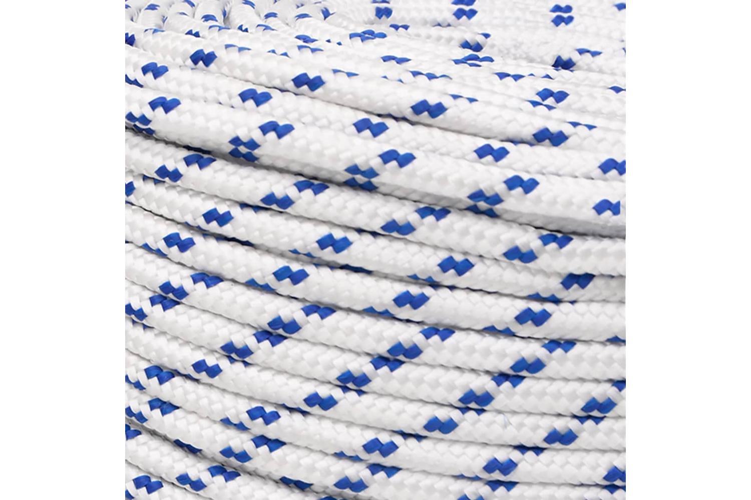 vidaXL 152290 Boat Rope White 8mm 50 M Polypropylene-4