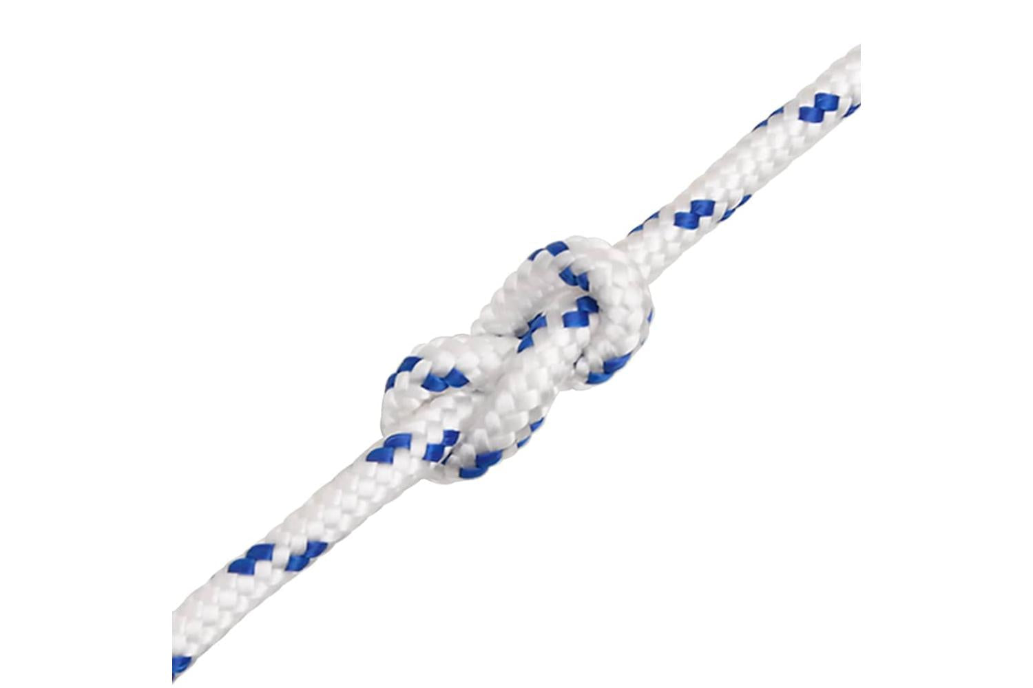 vidaXL 152290 Boat Rope White 8mm 50 M Polypropylene-5
