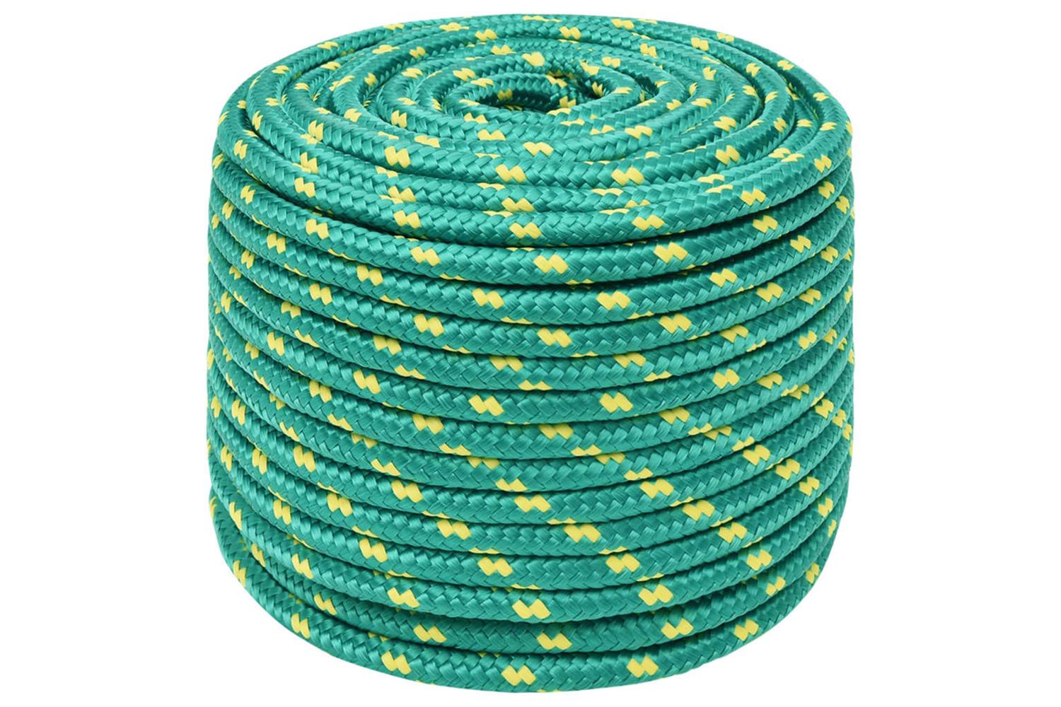 vidaXL 152725 Boat Rope Green 12mm 100 M Polypropylene-2