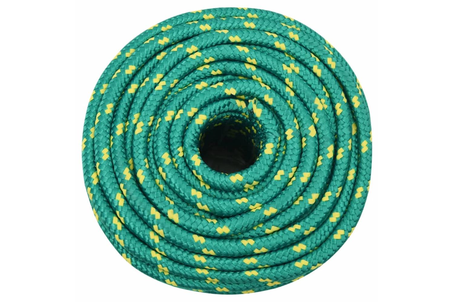 vidaXL 152725 Boat Rope Green 12mm 100 M Polypropylene-3