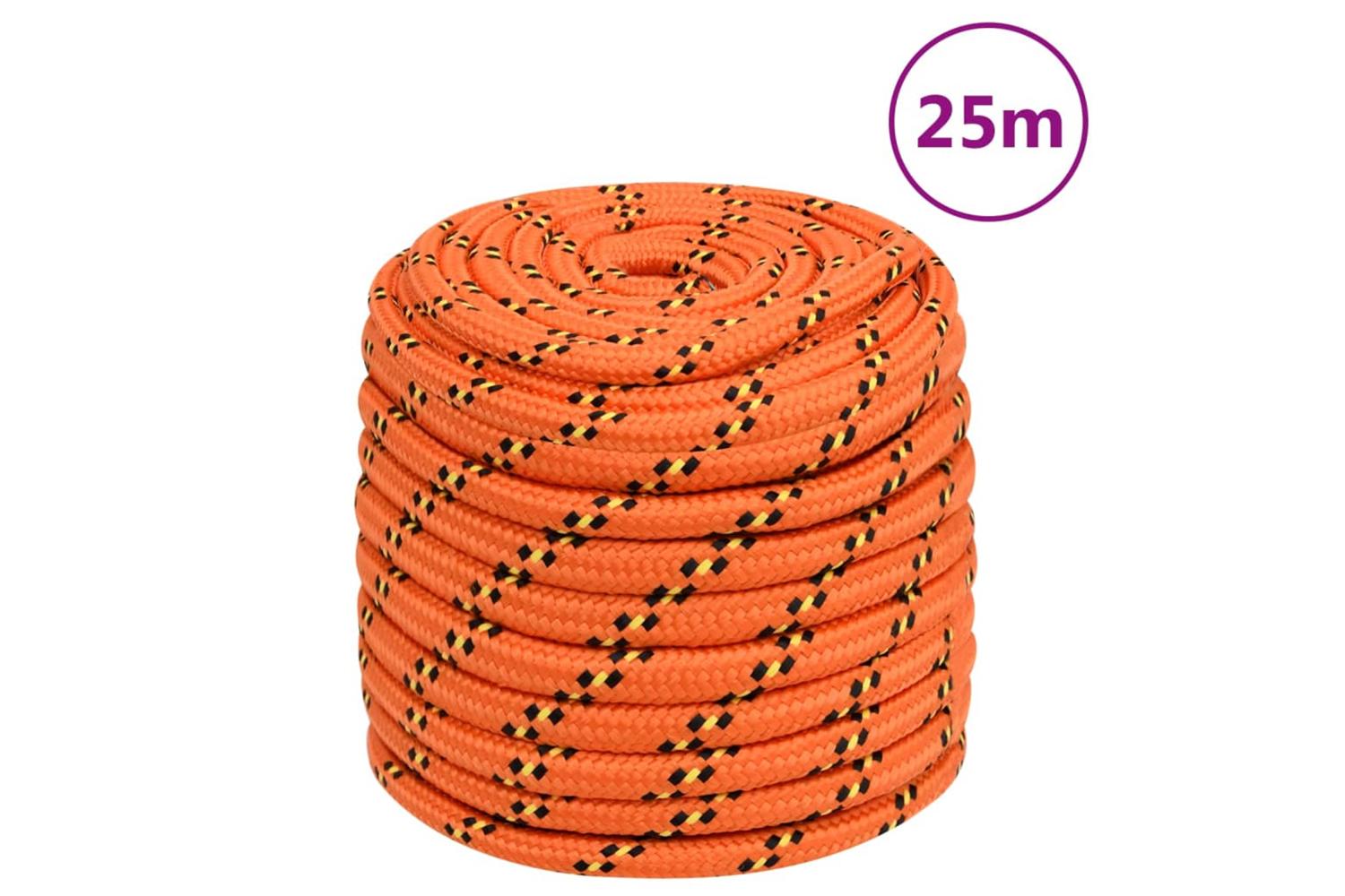 vidaXL 152682 Boat Rope Orange 18mm 25 M Polypropylene