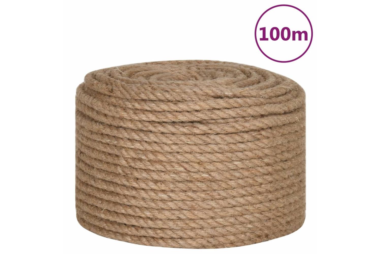 vidaXL 91275 Rope 100% Jute 14mm 100 M
