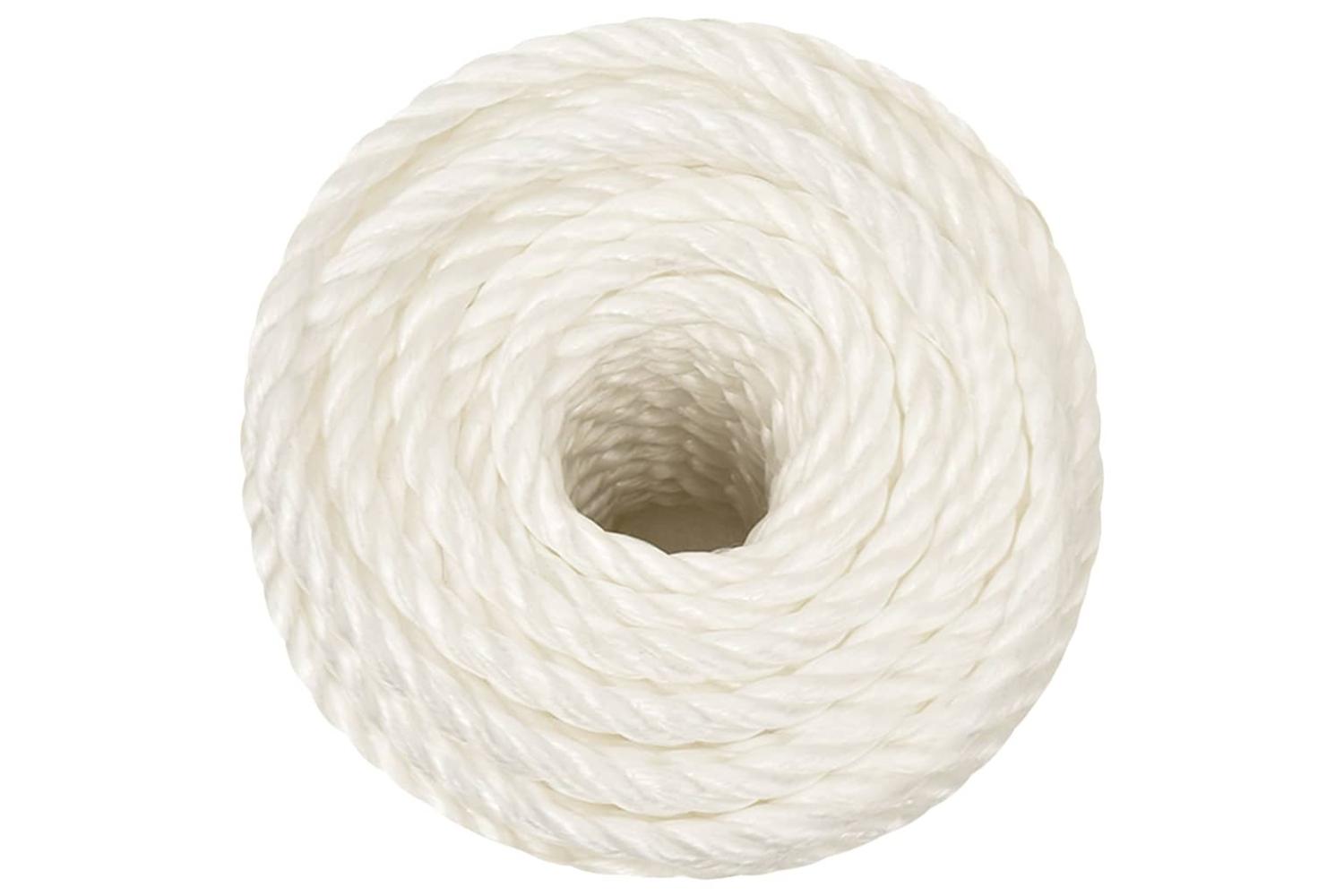 vidaXL 153051 Work Rope White 10mm 50 M Polypropylene-3