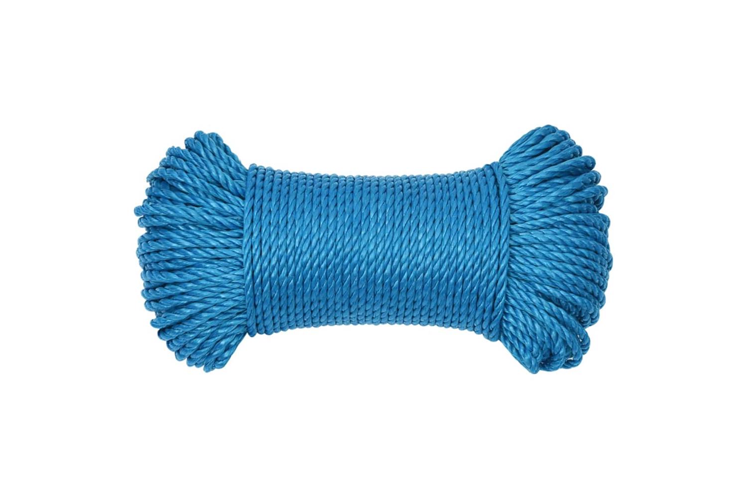 vidaXL 152963 Work Rope Blue 6mm 50 M Polypropylene-3
