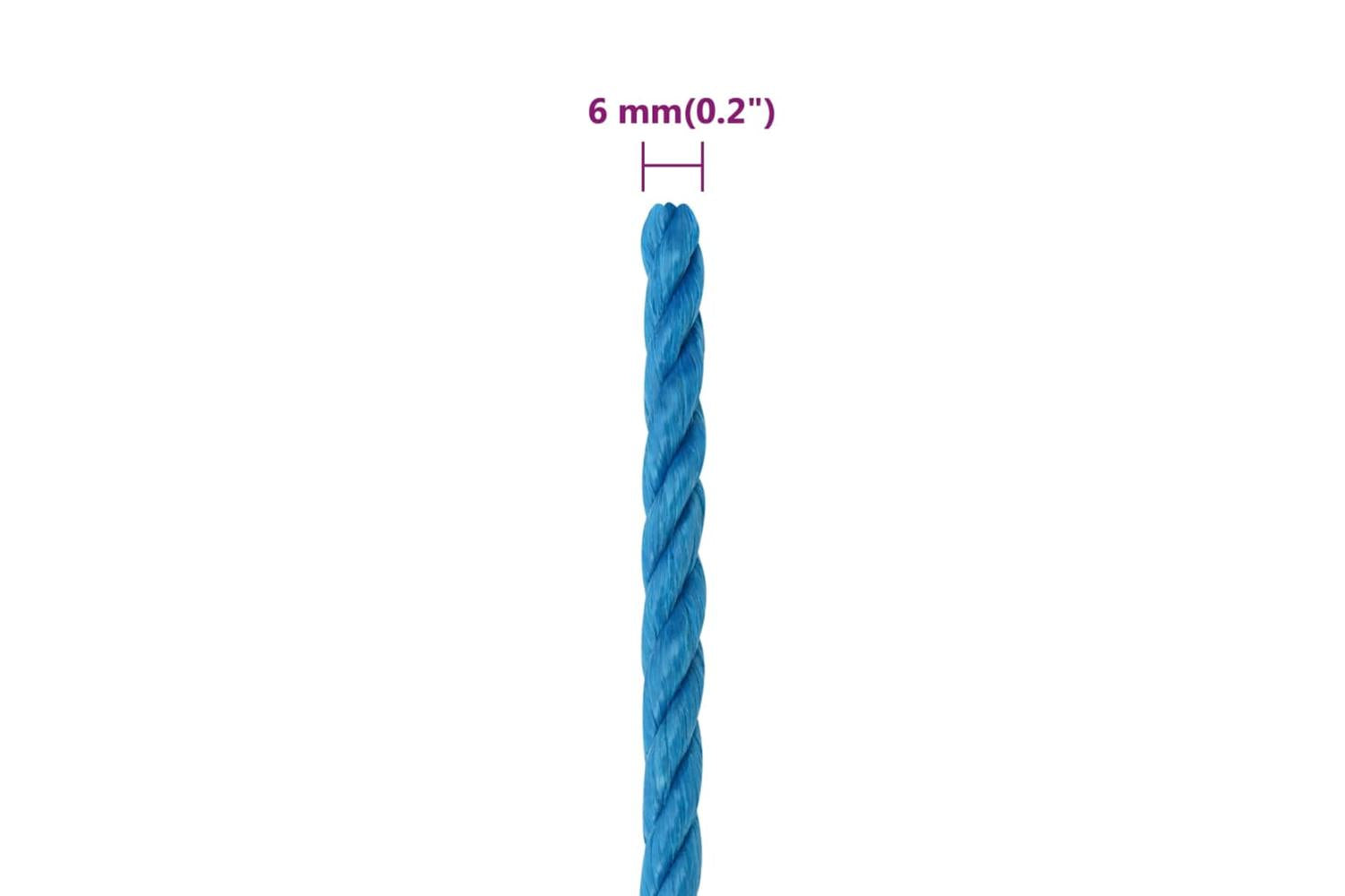 vidaXL 152963 Work Rope Blue 6mm 50 M Polypropylene-6