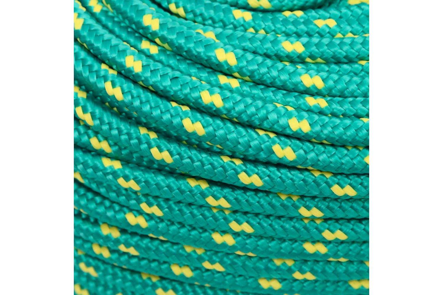 vidaXL 152716 Boat Rope Green 8mm 250 M Polypropylene-4