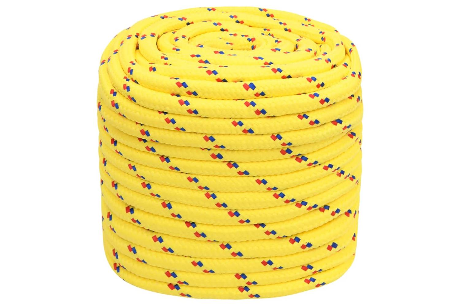 vidaXL 152630 Boat Rope Yellow 18mm 50 M Polypropylene-2