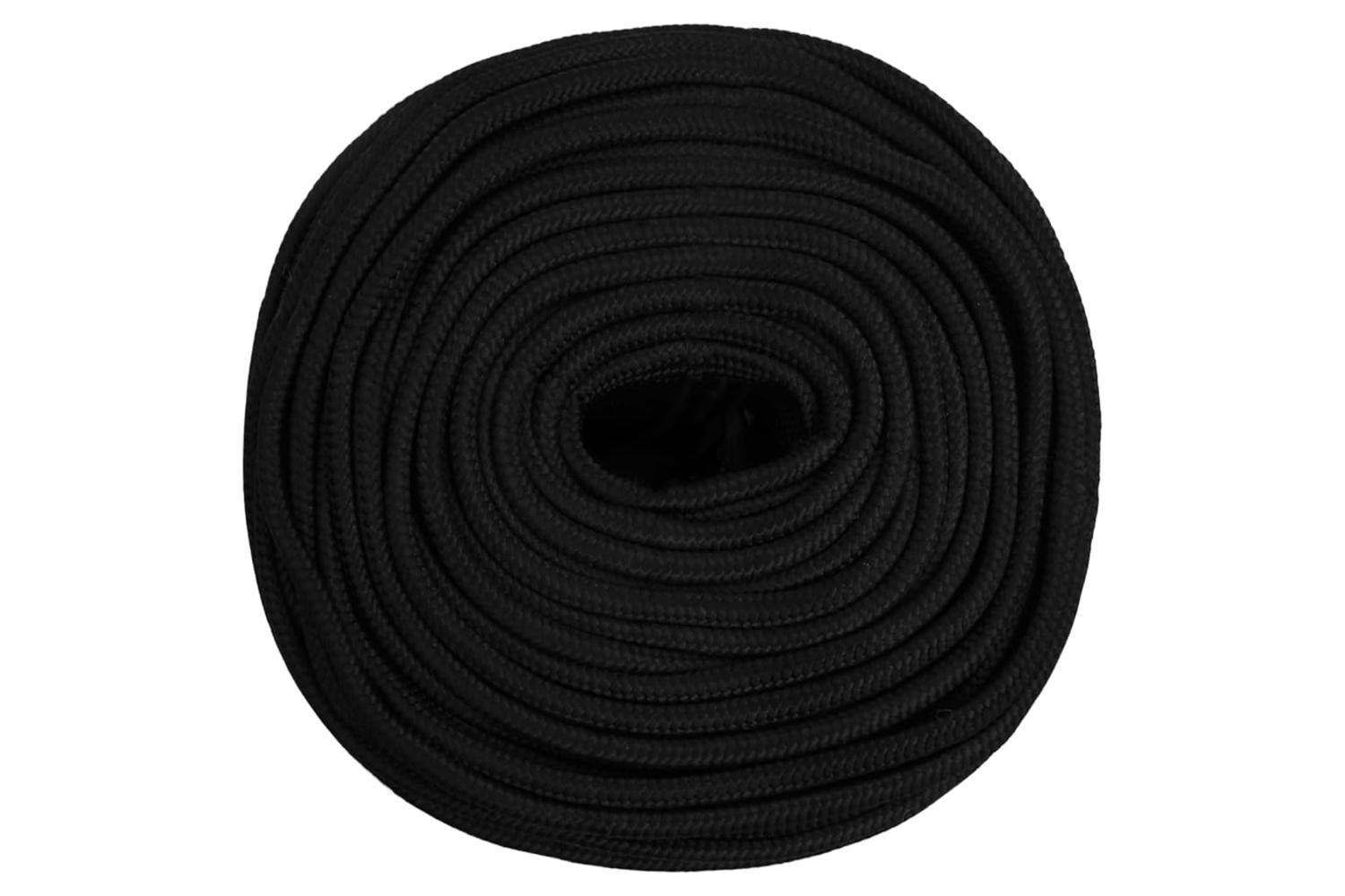 vidaXL 152824 Work Rope Black 10mm 100 M Polyester-3