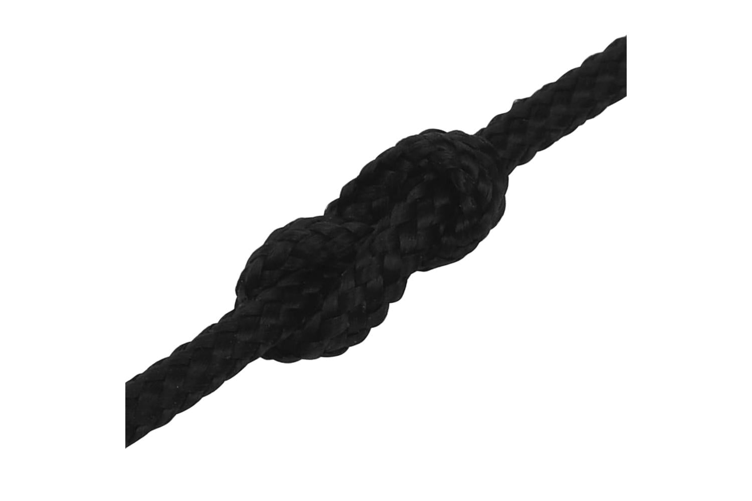 vidaXL 152792 Work Rope Black 2mm 25 M Polyester-5