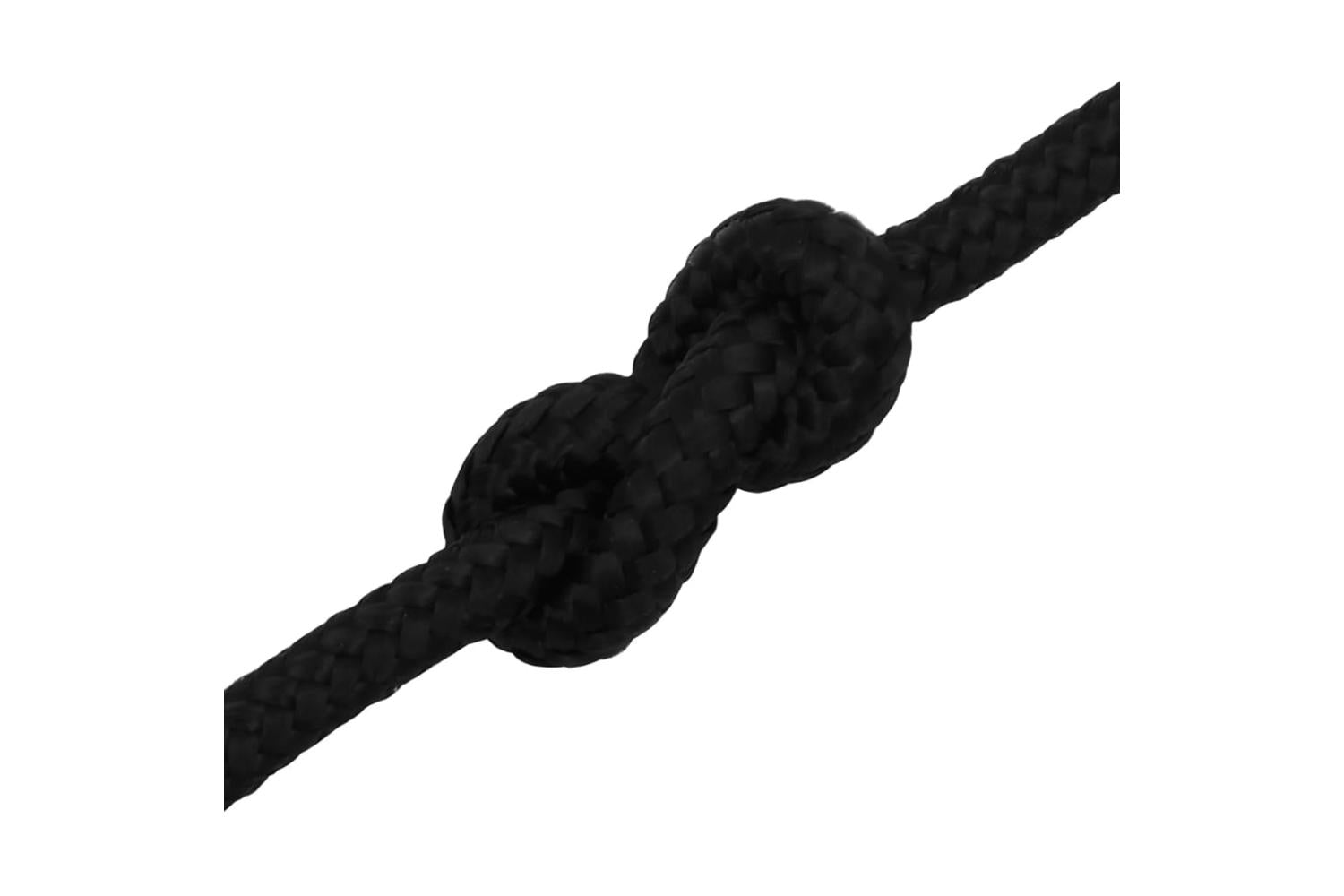 vidaXL 152818 Work Rope Black 8mm 50 M Polyester-5