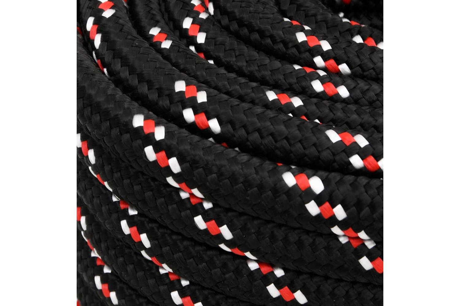 vidaXL 152369 Boat Rope Black 20mm 100 M Polypropylene-4