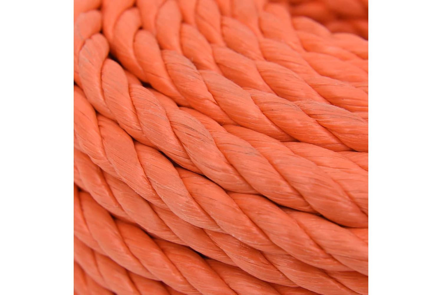 vidaXL 152954 Work Rope Orange 24mm 25 M Polypropylene-4