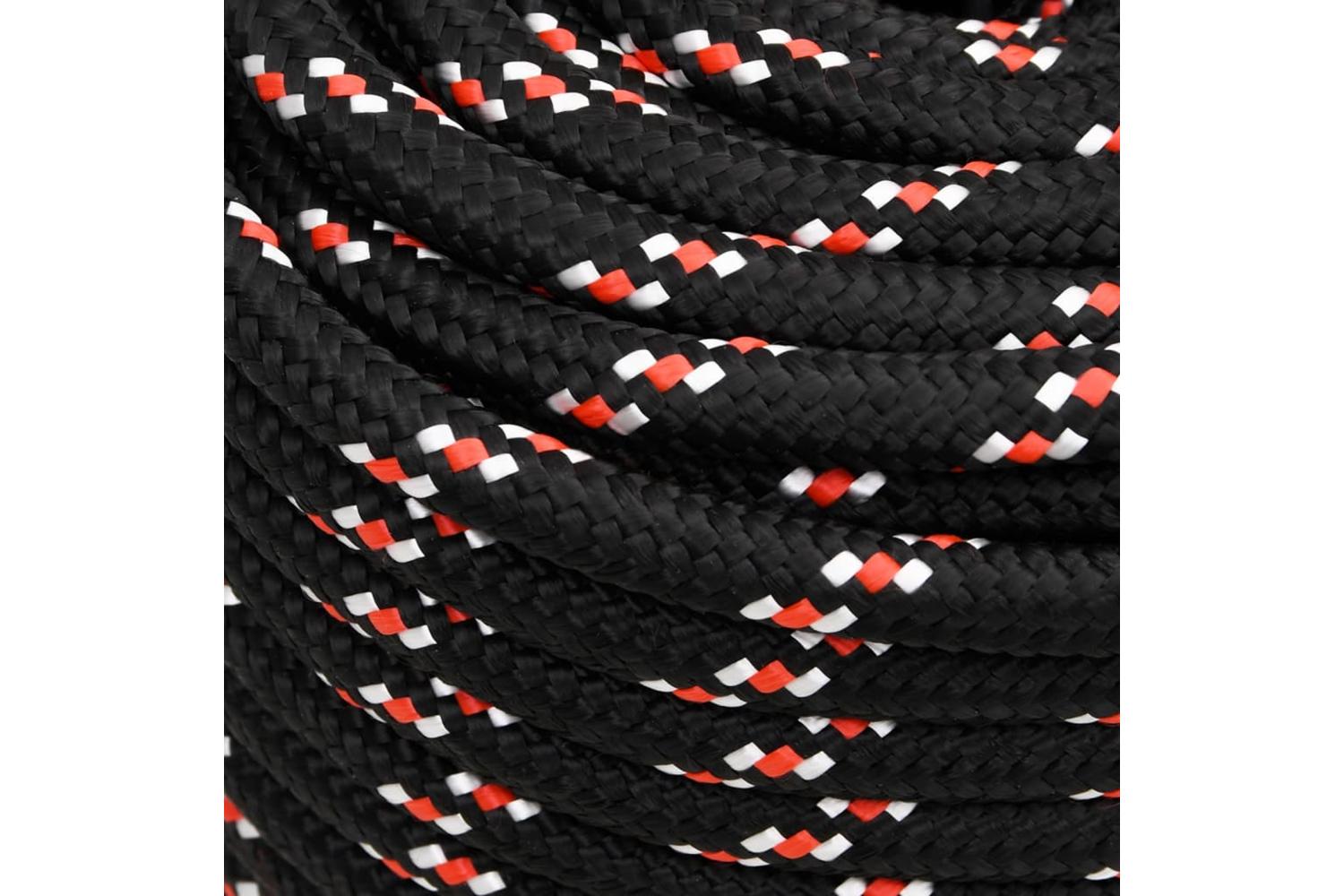 vidaXL 152364 Boat Rope Black 18mm 25 M Polypropylene-4