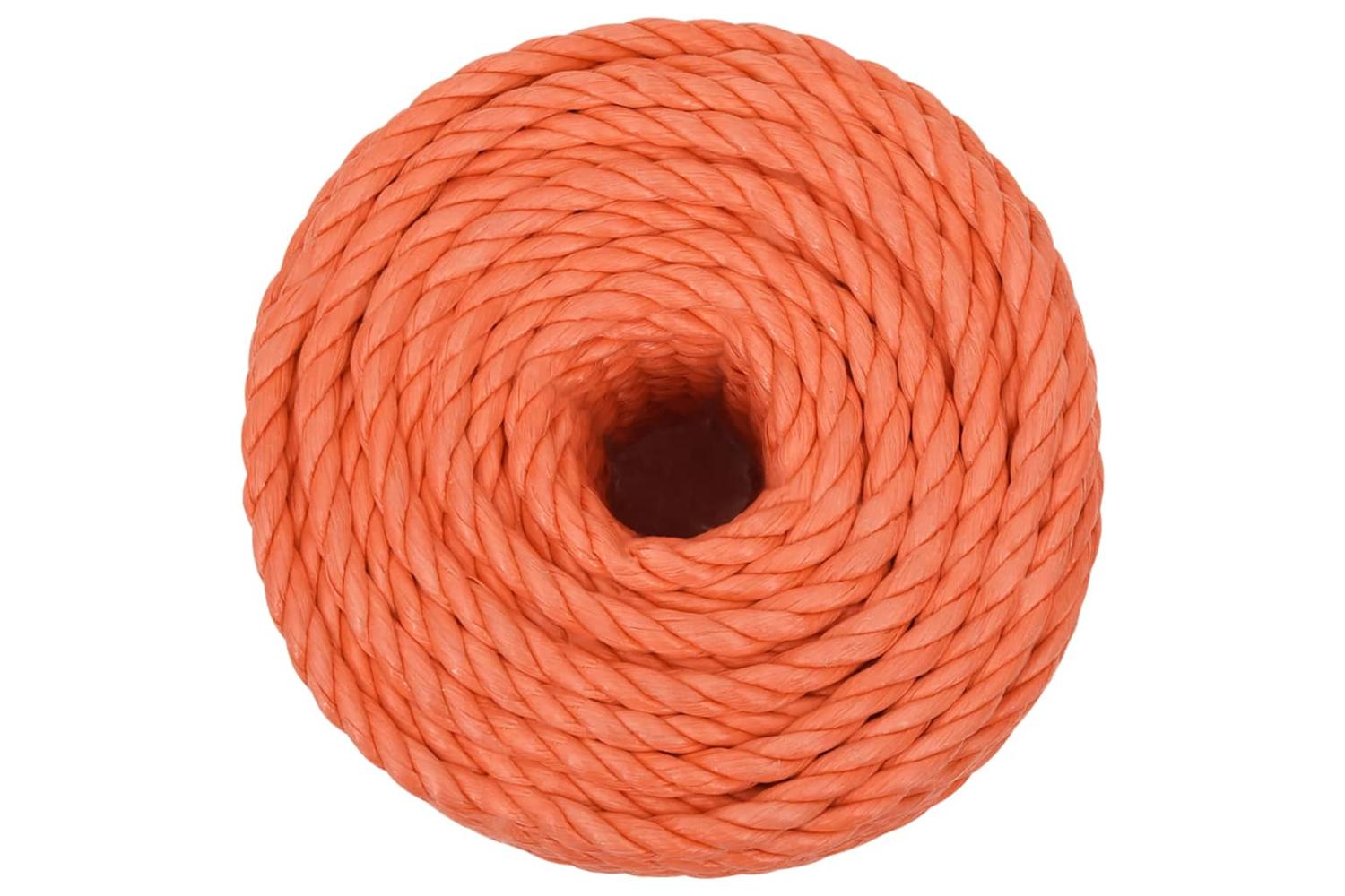 vidaXL 152934 Work Rope Orange 10mm 50 M Polypropylene-3