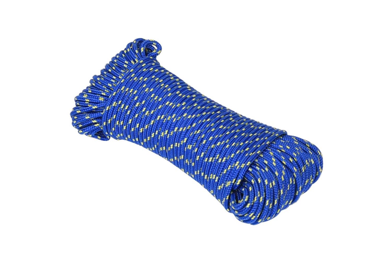 vidaXL 152436 Boat Rope Blue 4mm 250 M Polypropylene-2