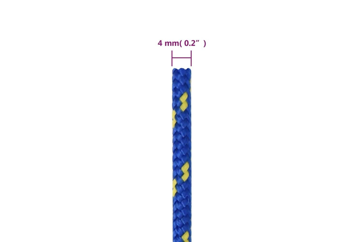 vidaXL 152436 Boat Rope Blue 4mm 250 M Polypropylene-6