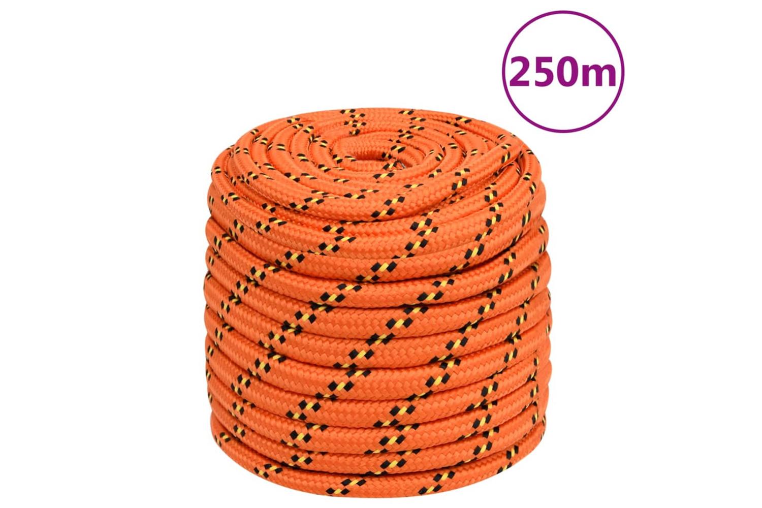 vidaXL 152681 Boat Rope Orange 16mm 250 M Polypropylene
