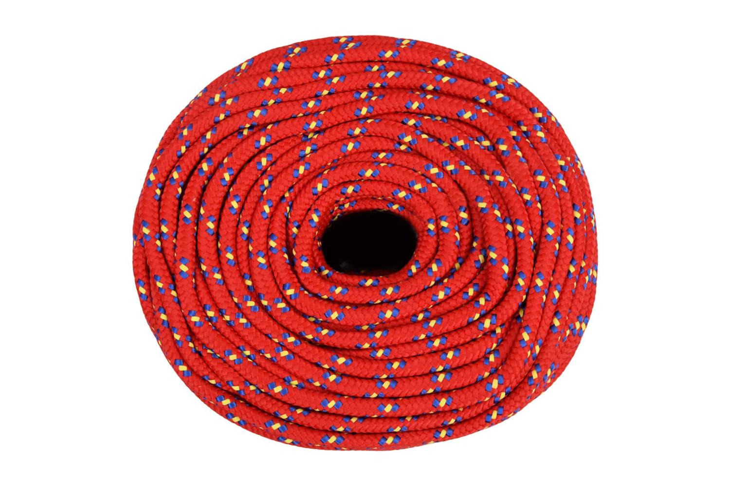 vidaXL 152396 Boat Rope Red 8mm 50 M Polypropylene-3