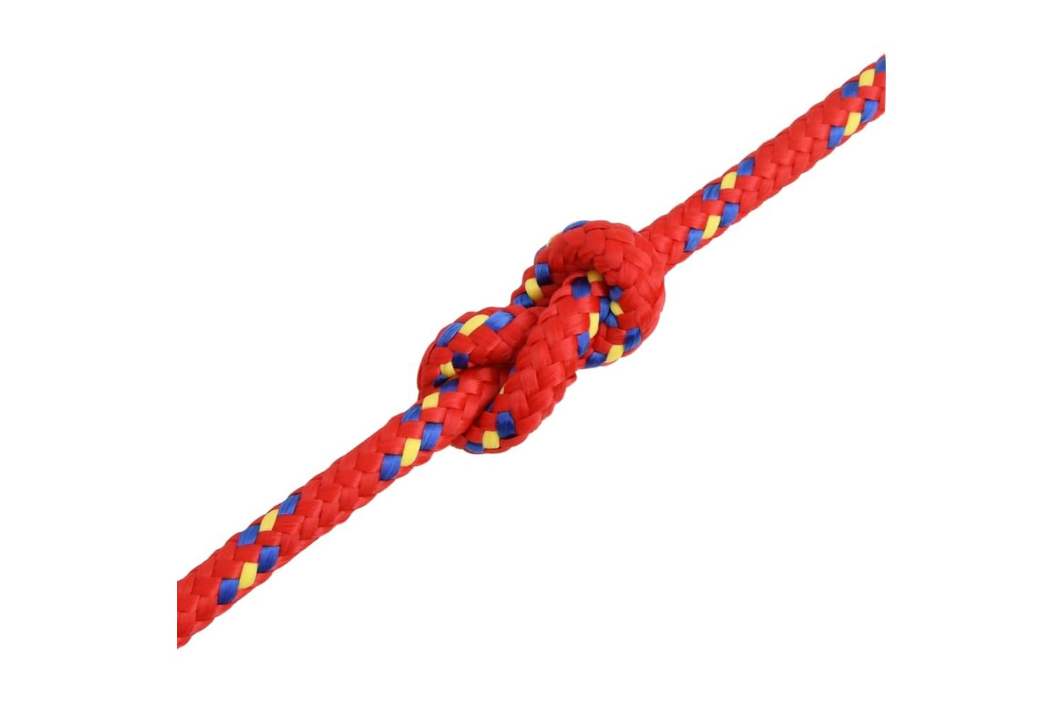 vidaXL 152396 Boat Rope Red 8mm 50 M Polypropylene-5