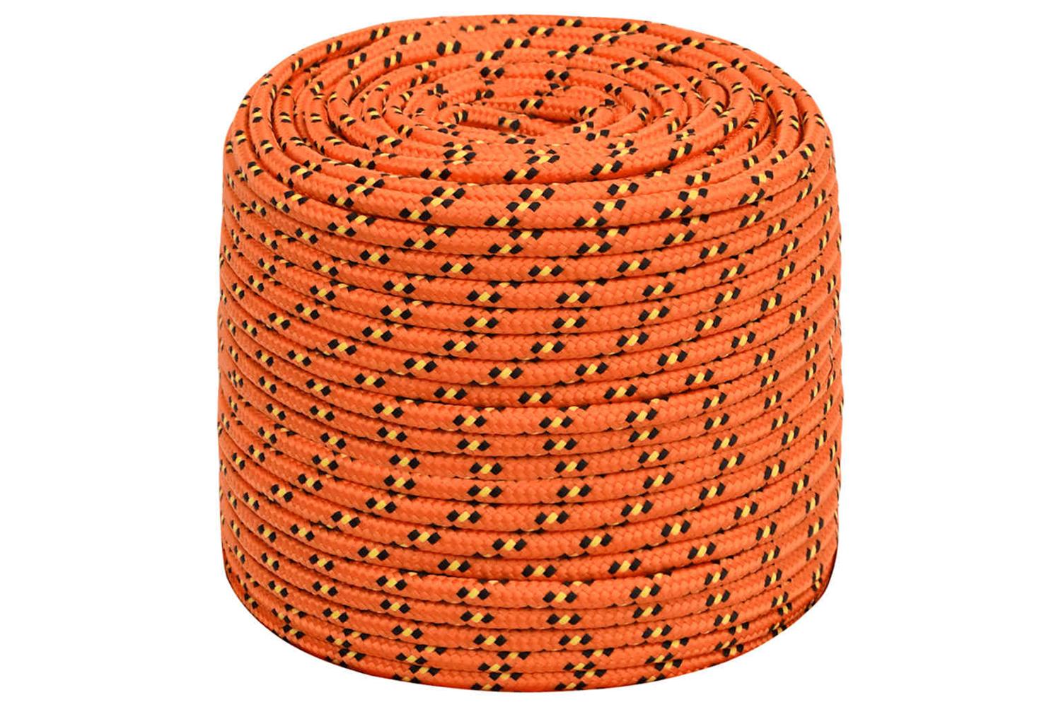 vidaXL 152667 Boat Rope Orange 10mm 100 M Polypropylene-2