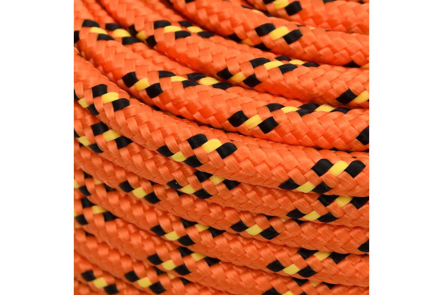 vidaXL 152667 Boat Rope Orange 10mm 100 M Polypropylene-4
