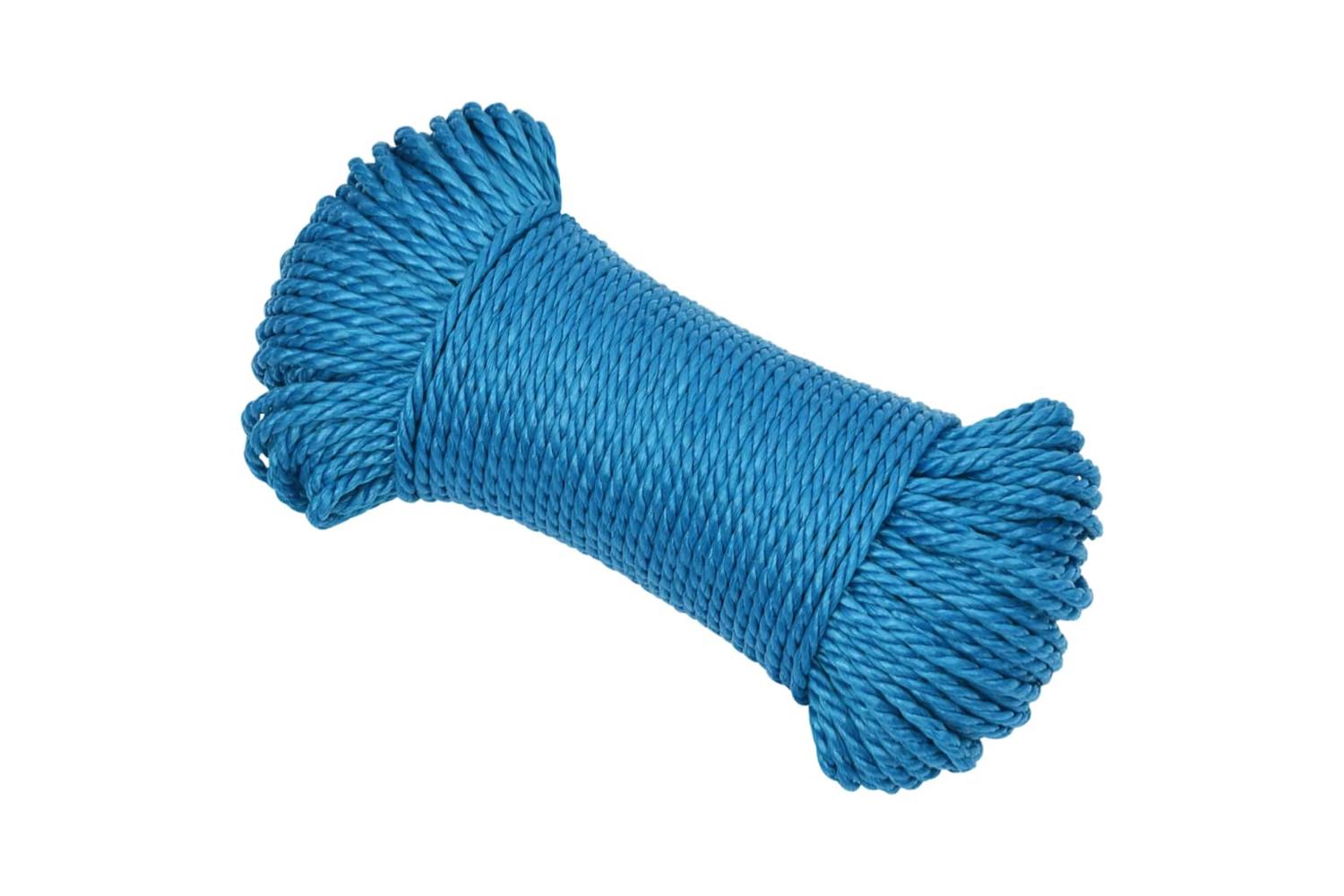 vidaXL 152968 Work Rope Blue 8mm 50 M Polypropylene-2