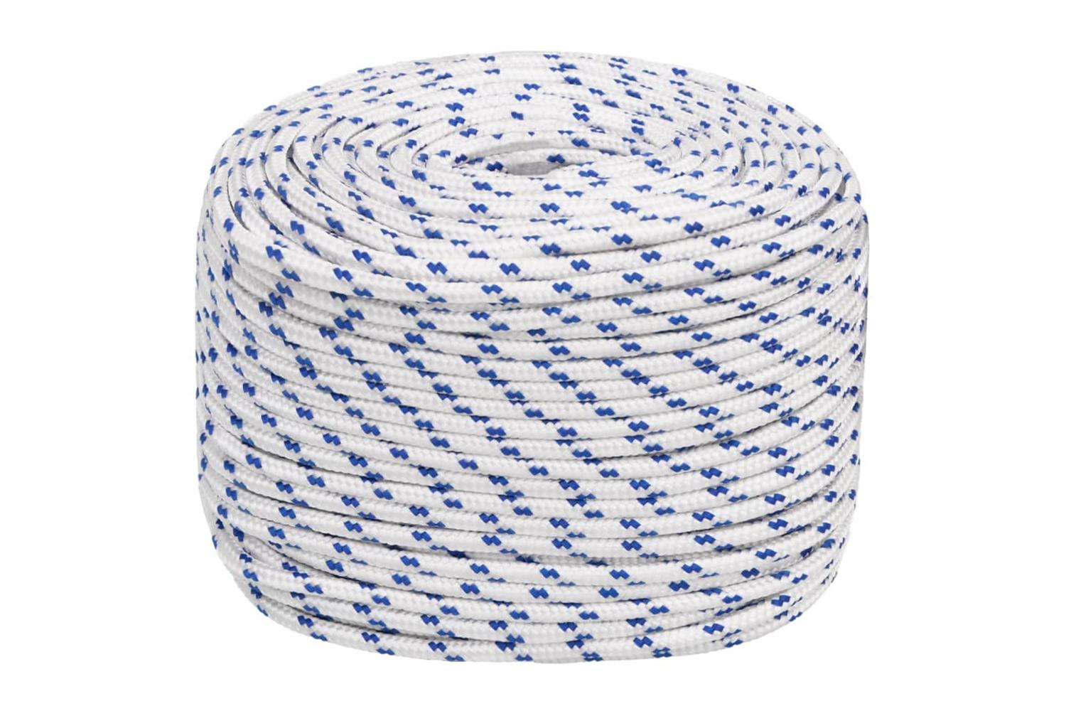 vidaXL 152285 Boat Rope White 6mm 50 M Polypropylene-2